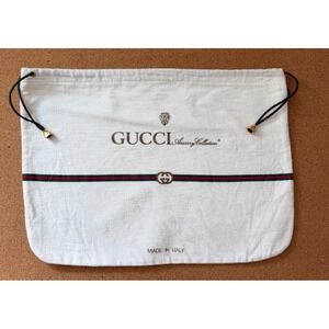 Vintage 1980s Gucci Dust Bag Accessory Collection Authentic 10.5x14